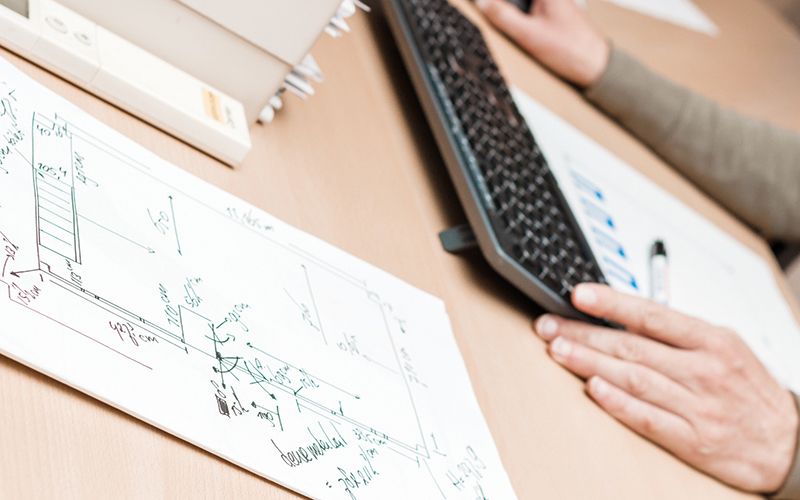 Ontwerp winkelinrichting werkplek